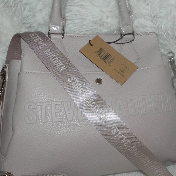 Steve Madden Pebble Grain Leather Satchel🆕SHIPS FAST😮💨⚡🚚 - Picture 2 of 16
